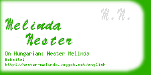 melinda nester business card